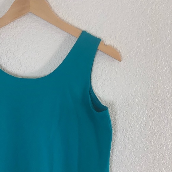Chico’s | Like new Turquoise scoop neck tank top blouse size 0 small - Picture 8 of 8